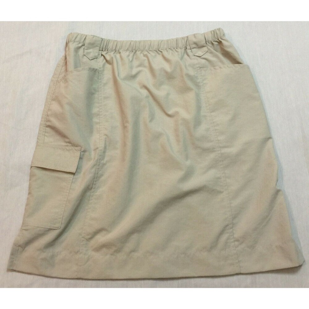 SAHALIE WOMENS NYLON CARGO UNLINED SKIRT SIZE S